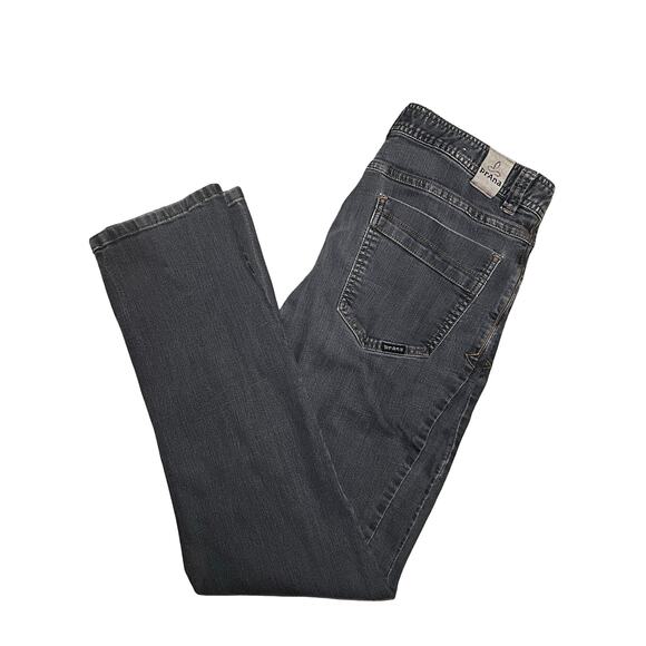 prAna Jeans Mens 32x30.5 Gray Slim Fit Breathe Straight Leg Denim Pants Stretch - Picture 1 of 12